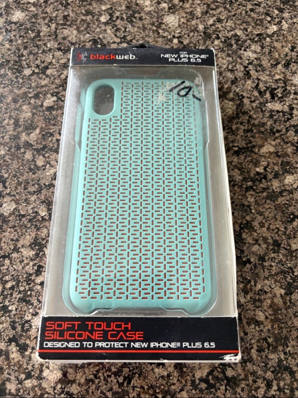 Blackweb Soft-Touch Silicone Phone Case for iPhone Plus 6.5 - Mint Green